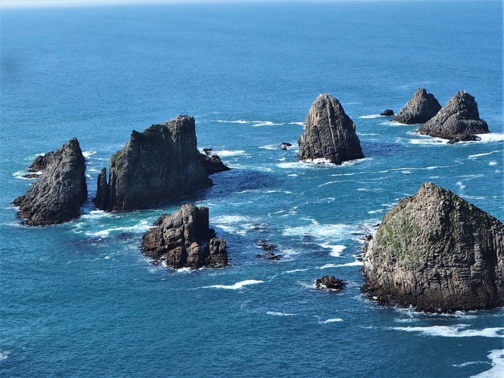 Remote rocky Islands stand out at Nugget Point