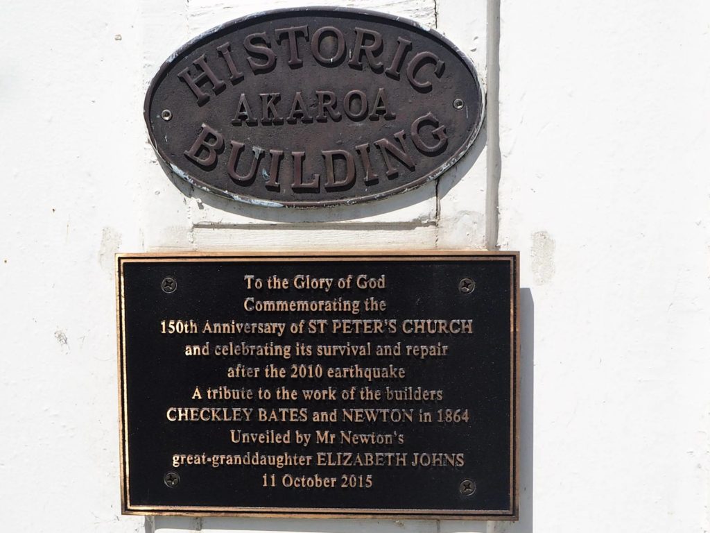 Plaques about St Peters Anglican Church