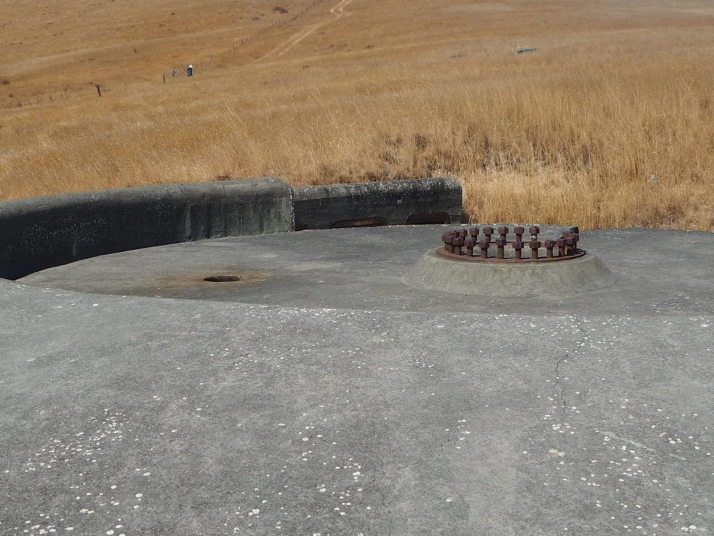 Top of base of gun placement at Taylors Mistake Track
