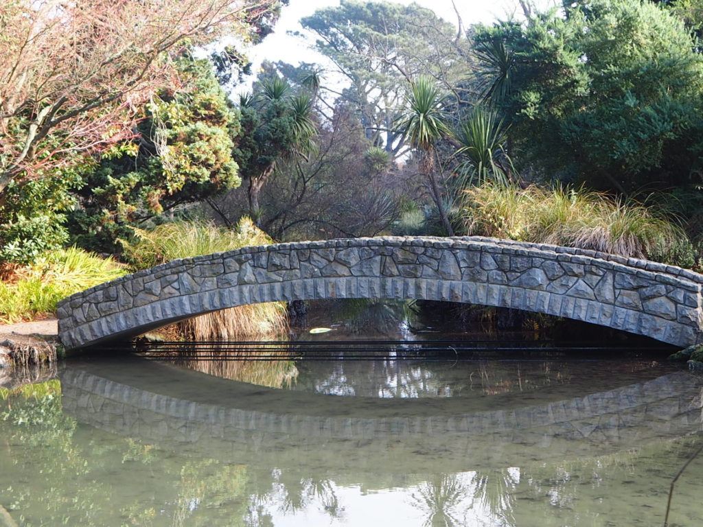 Lovely stone bridge within the Botanic Gardens