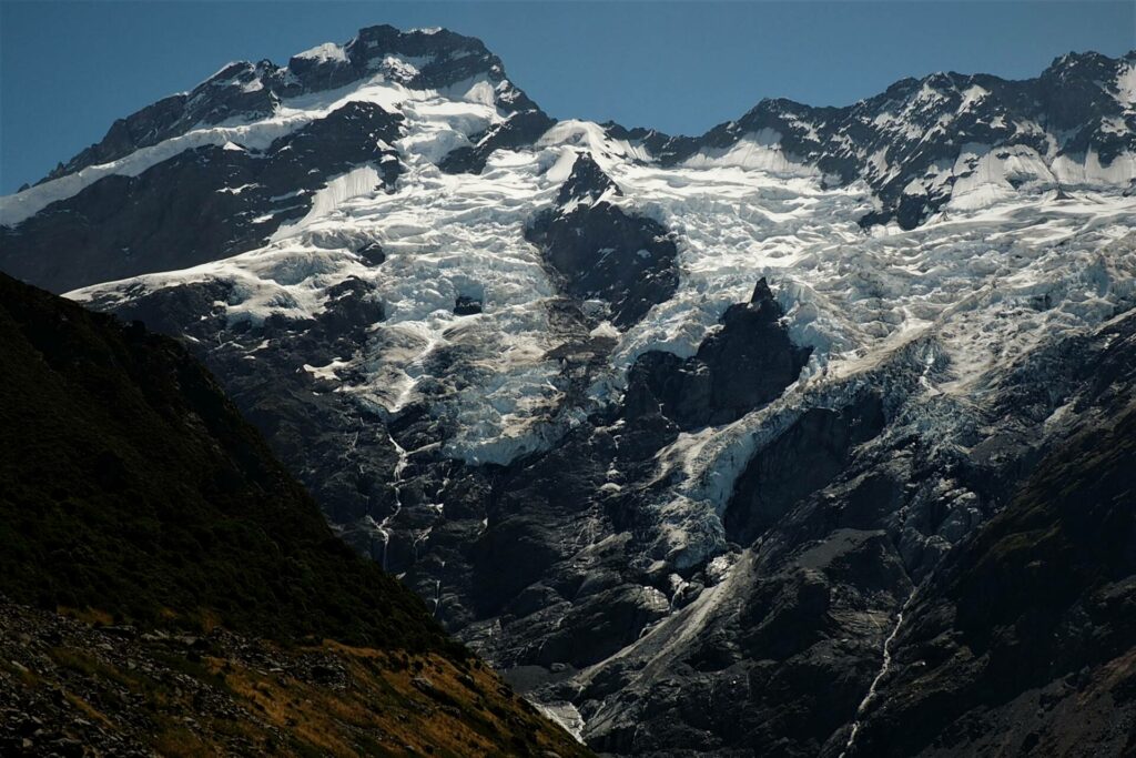 Mueller Glacier Waterfall
