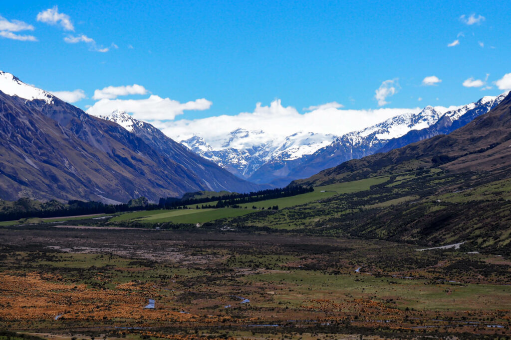 "Mt Potts station, with Potts Ranges vista"