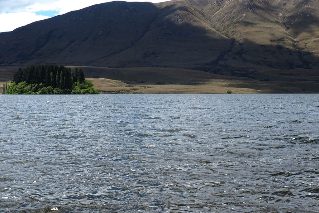 "Rear mountain view at Lake Clearwater"