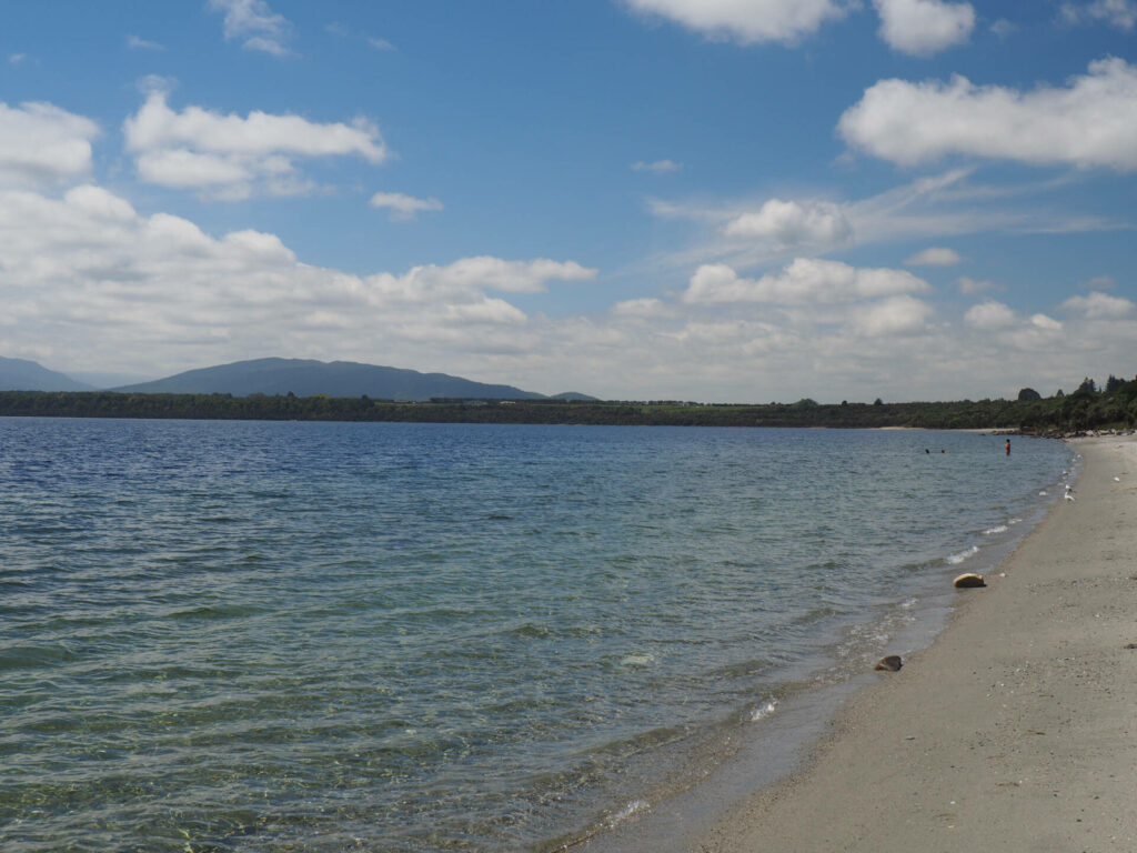 Beach view at Lake Manapouri