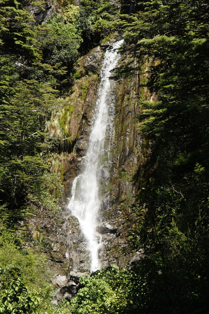 Close up of Avalanche Creek Falls